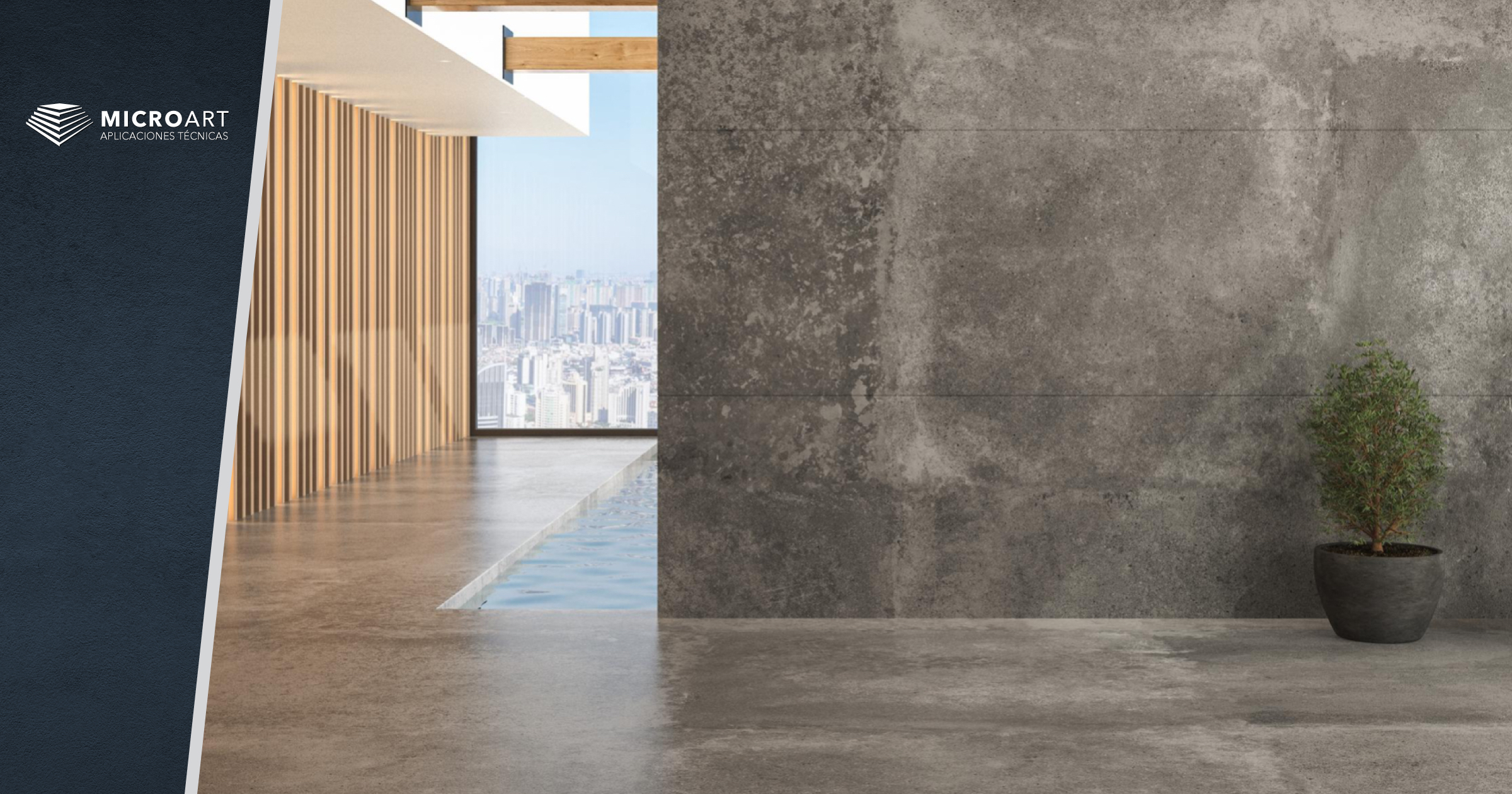 Clases de suelos de microcemento para decorar interiores