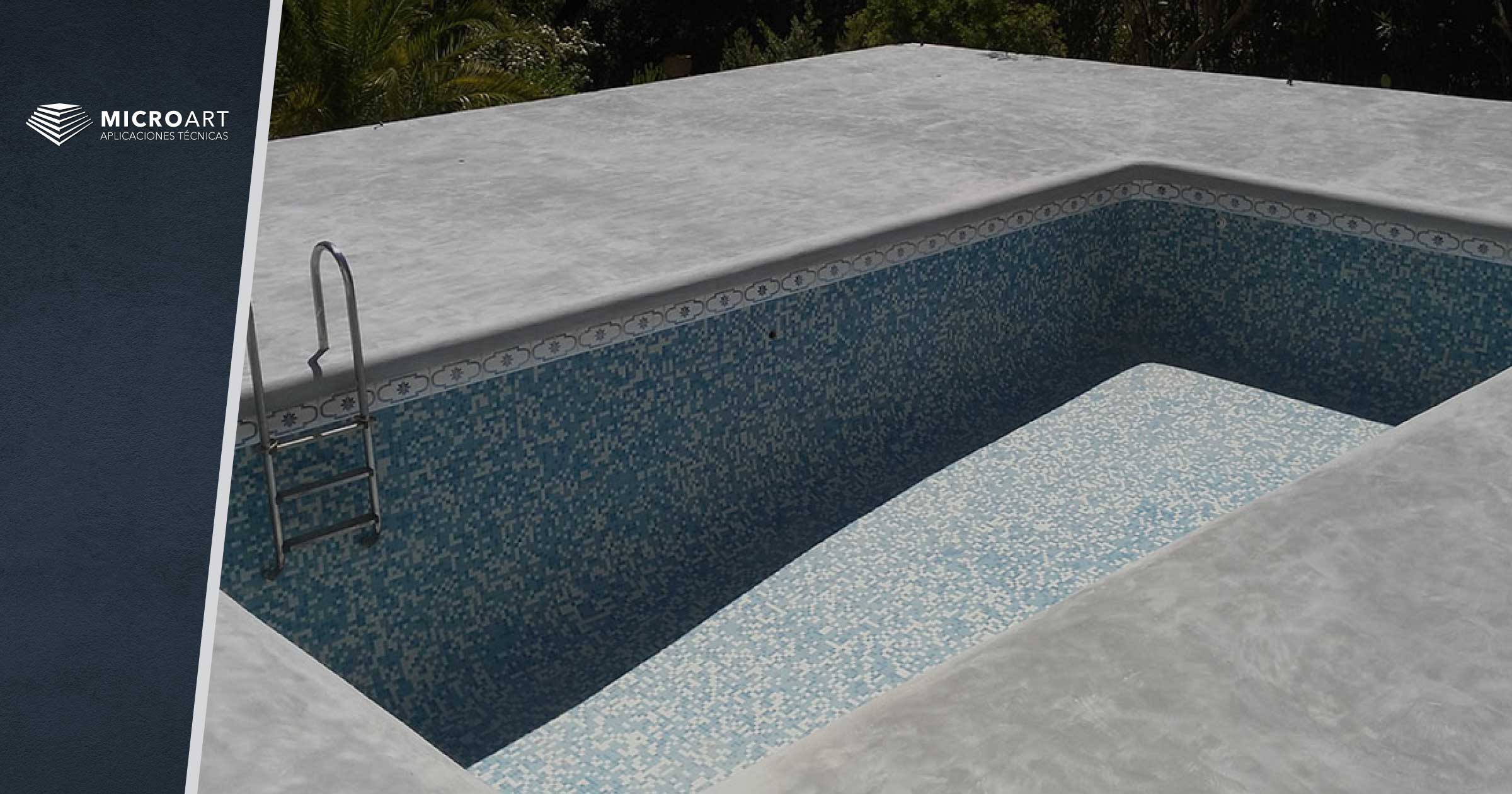 La piscina más resistente gracias al microcemento